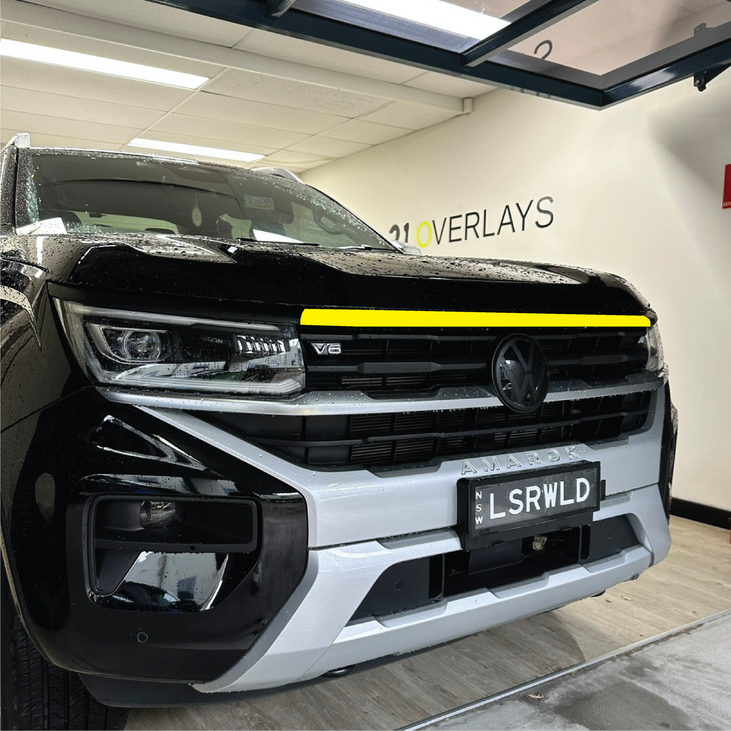 Volkswagen Amarok NF Upper Grille Chrome Delete Overlay