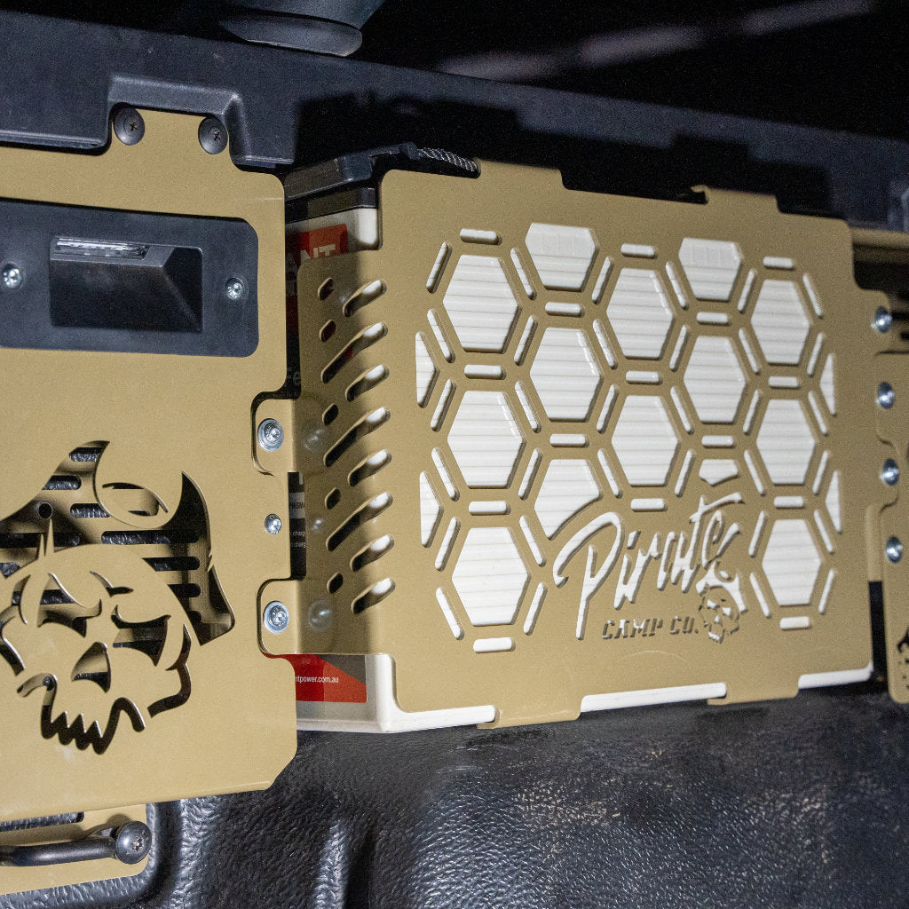 150Ah In Tub Wheel Arch Lithium Mount With Molle Panel Pocket Storage Suits Volkswagen Amarok (2023+)