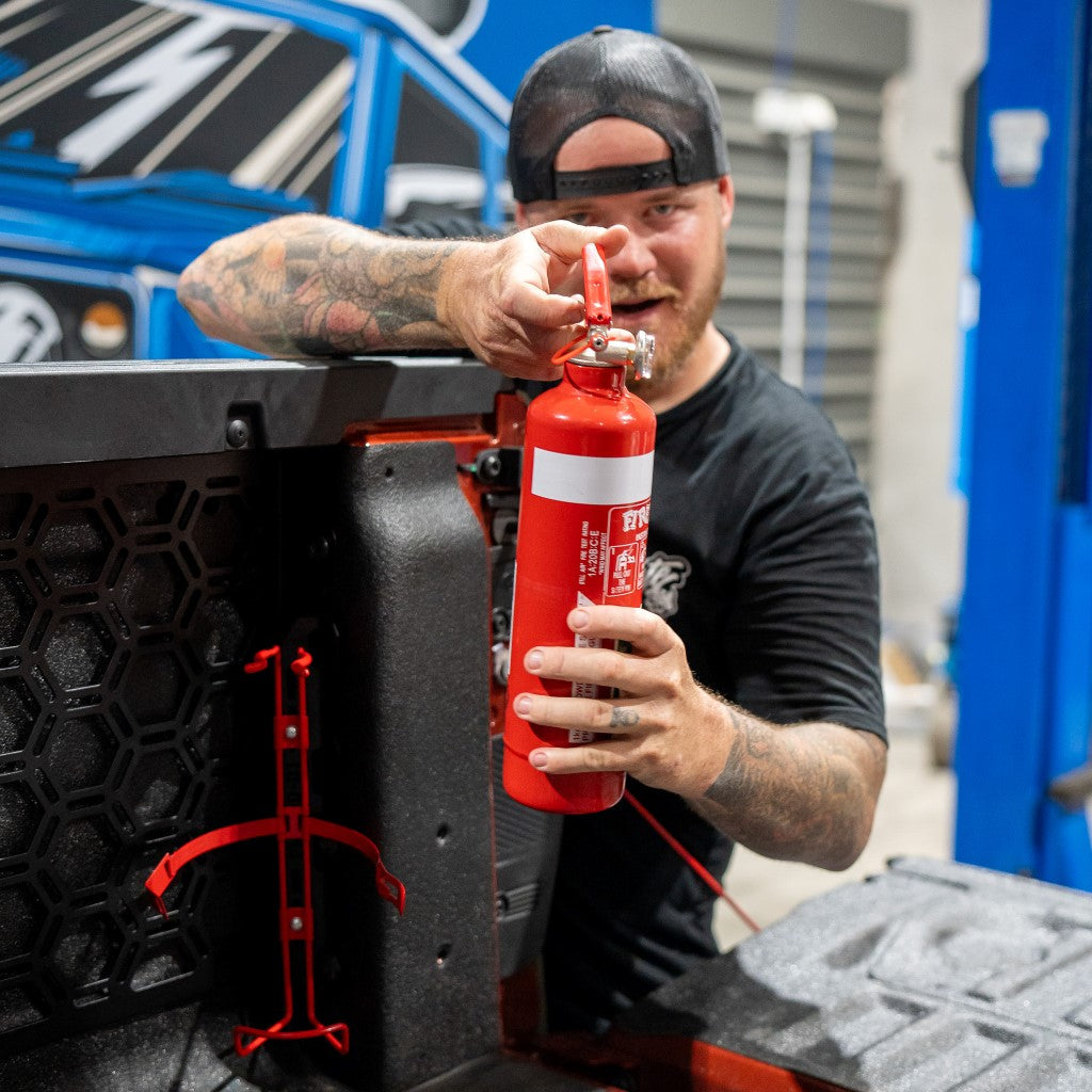 Vertical Tub Fire Extinguisher Bracket To Suit Volkswagen Amarok (2023+)