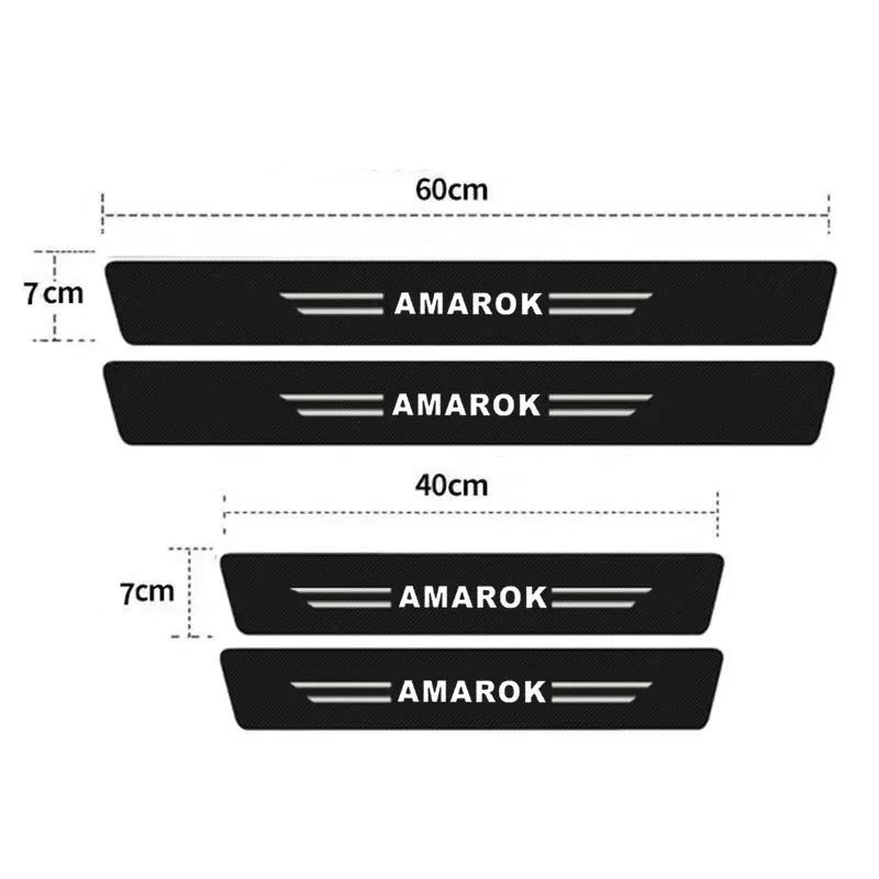 VW Amarok Luminous Protective Door Strips (Stick-On)