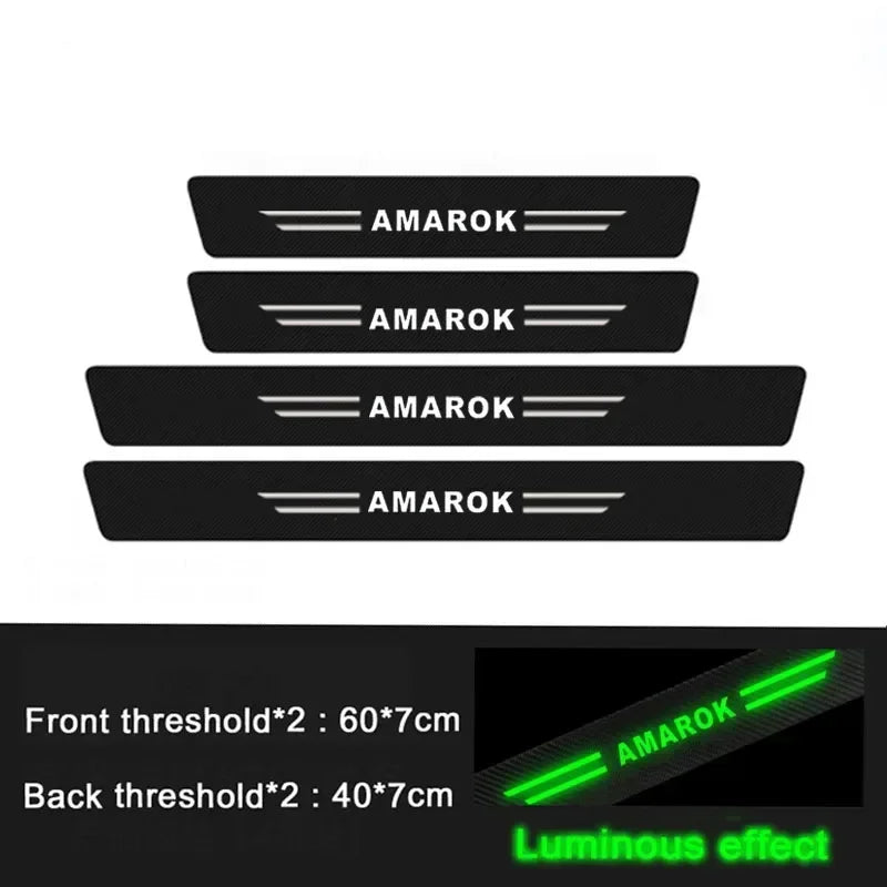VW Amarok Luminous Protective Door Strips (Stick-On)