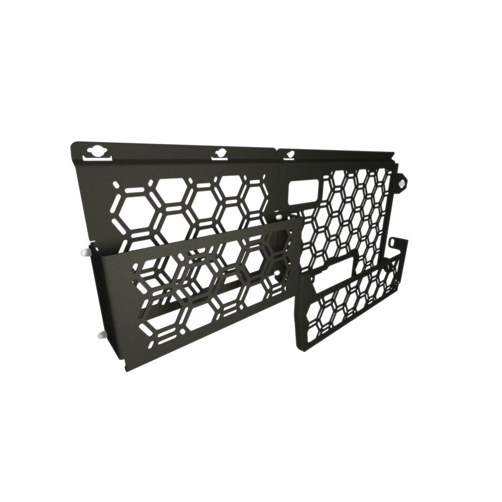 Molle Panel + Storage Pockets | Plastic Tub Liner & Factory Roller Shutter | Volkswagen Amarok 23+
