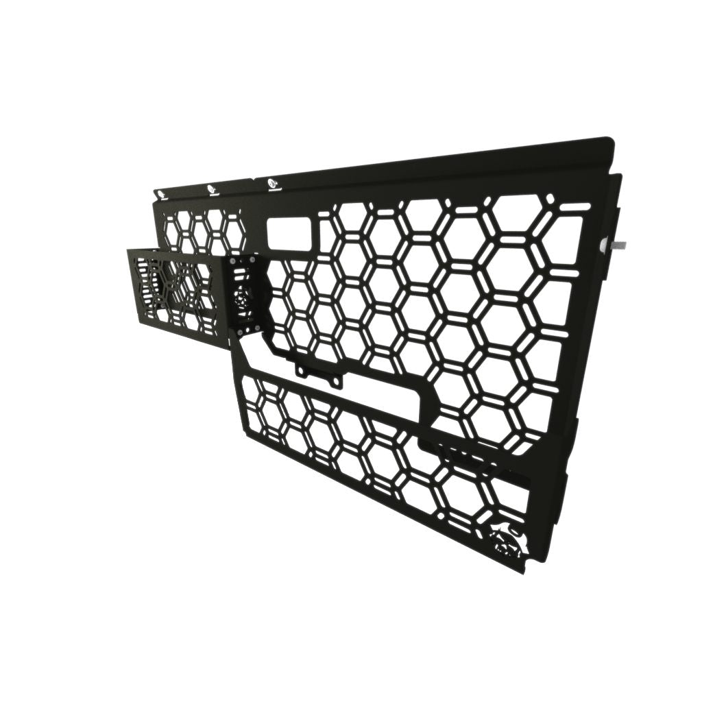 Molle Panel + Storage Pockets | Plastic Tub Liner & Factory Roller Shutter | Volkswagen Amarok 23+