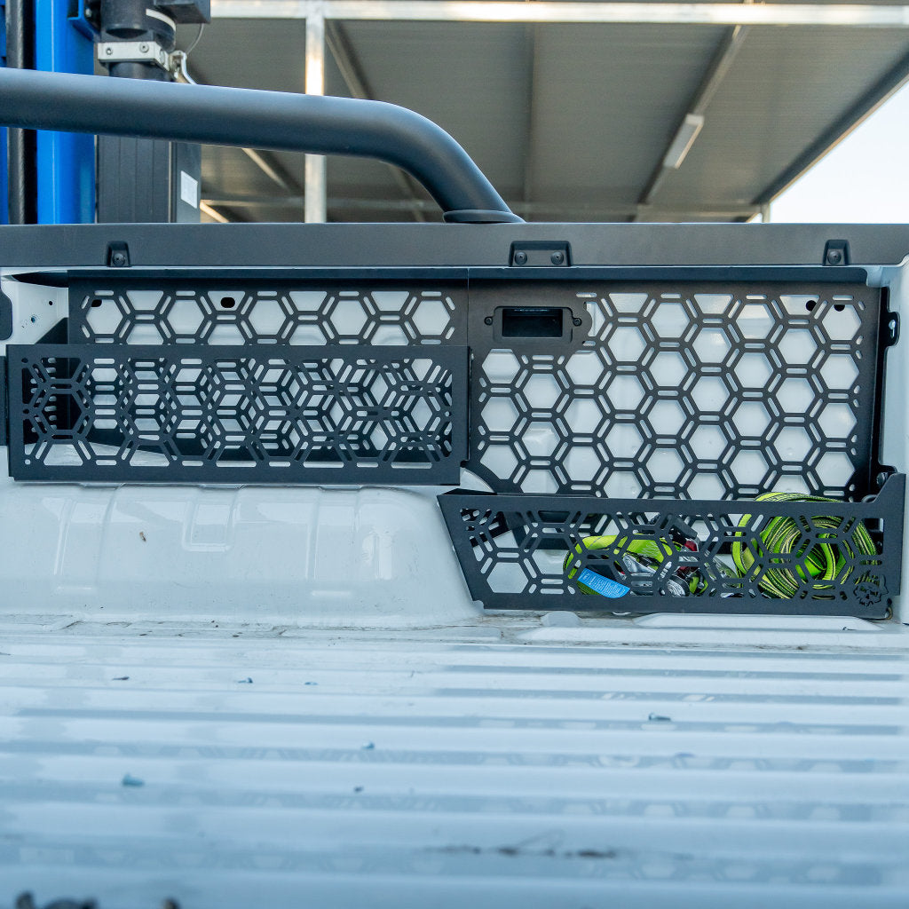Molle Panel + Storage Pockets | Spray In Tub Liner | Volkswagen Amarok 23+