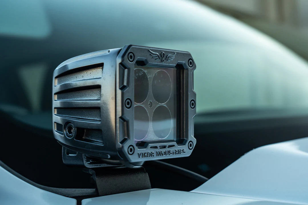 VW Amarok NF Bonnet Mounted Baja Style Lights Kit (Pair)