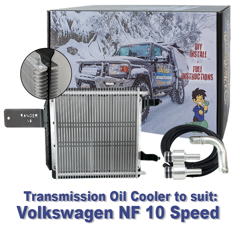 Dual Heavy Duty Transmission Oil Cooler Kit to suit Volkswagen Amarok NF Turbo Diesel with 10 Speed Auto